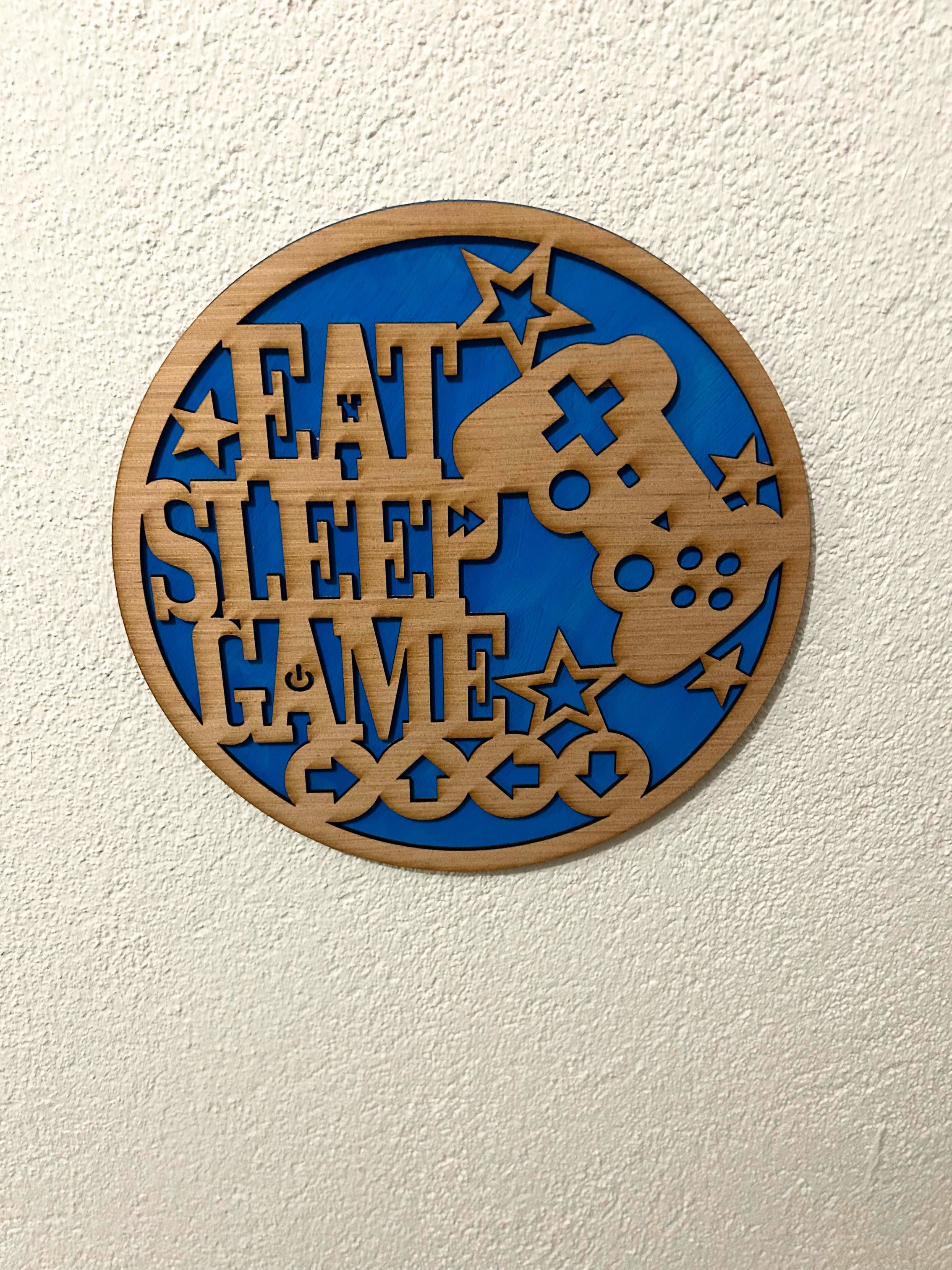 Eet, slaap, game wanddecoratie – decoratie voor gamekamer