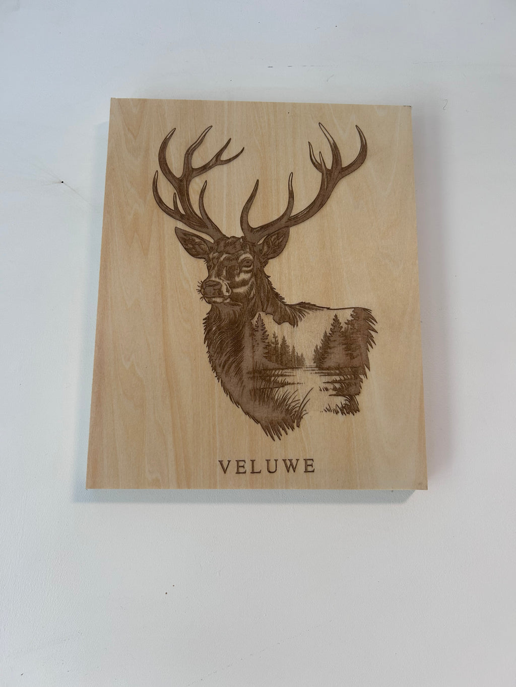 Muurdecoratie hert veluwe series