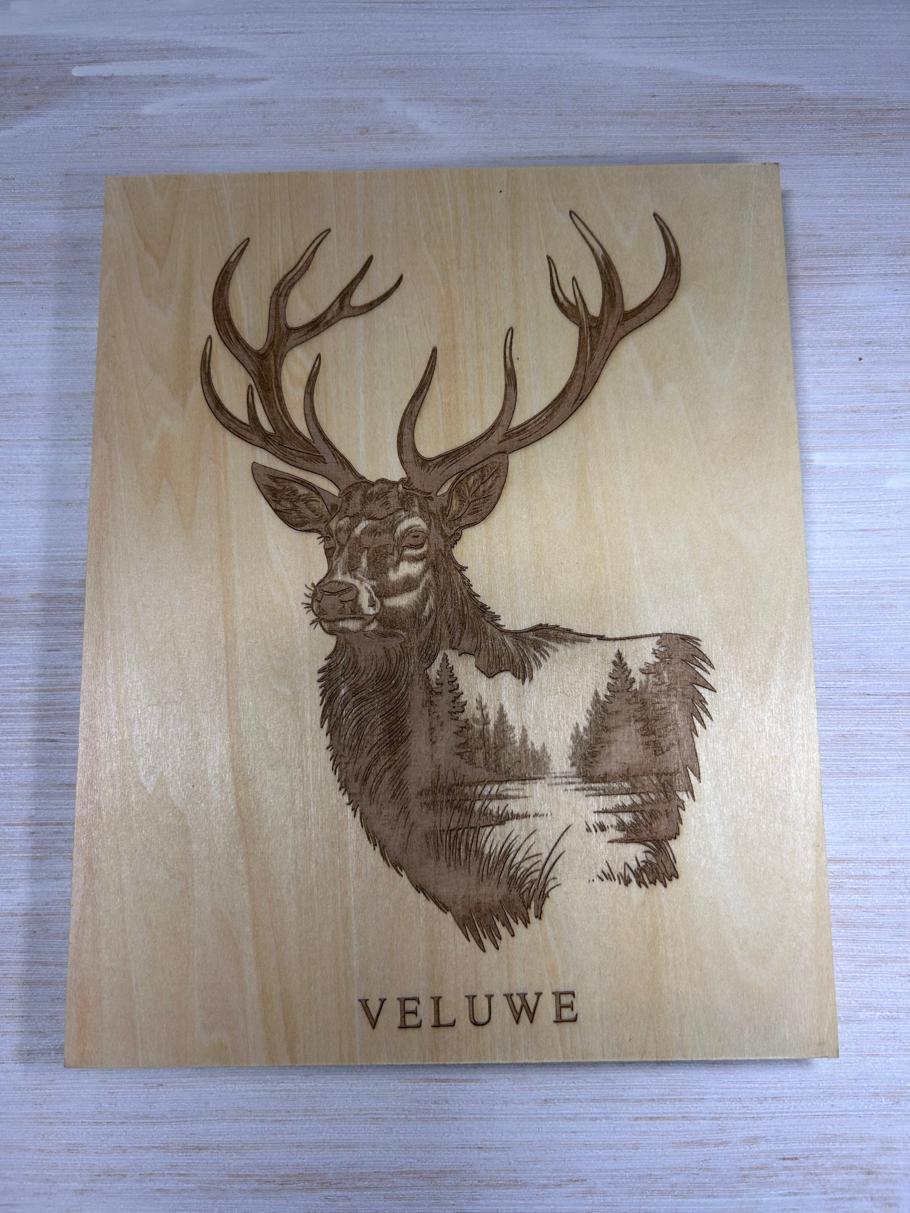 Muurdecoratie hert veluwe series