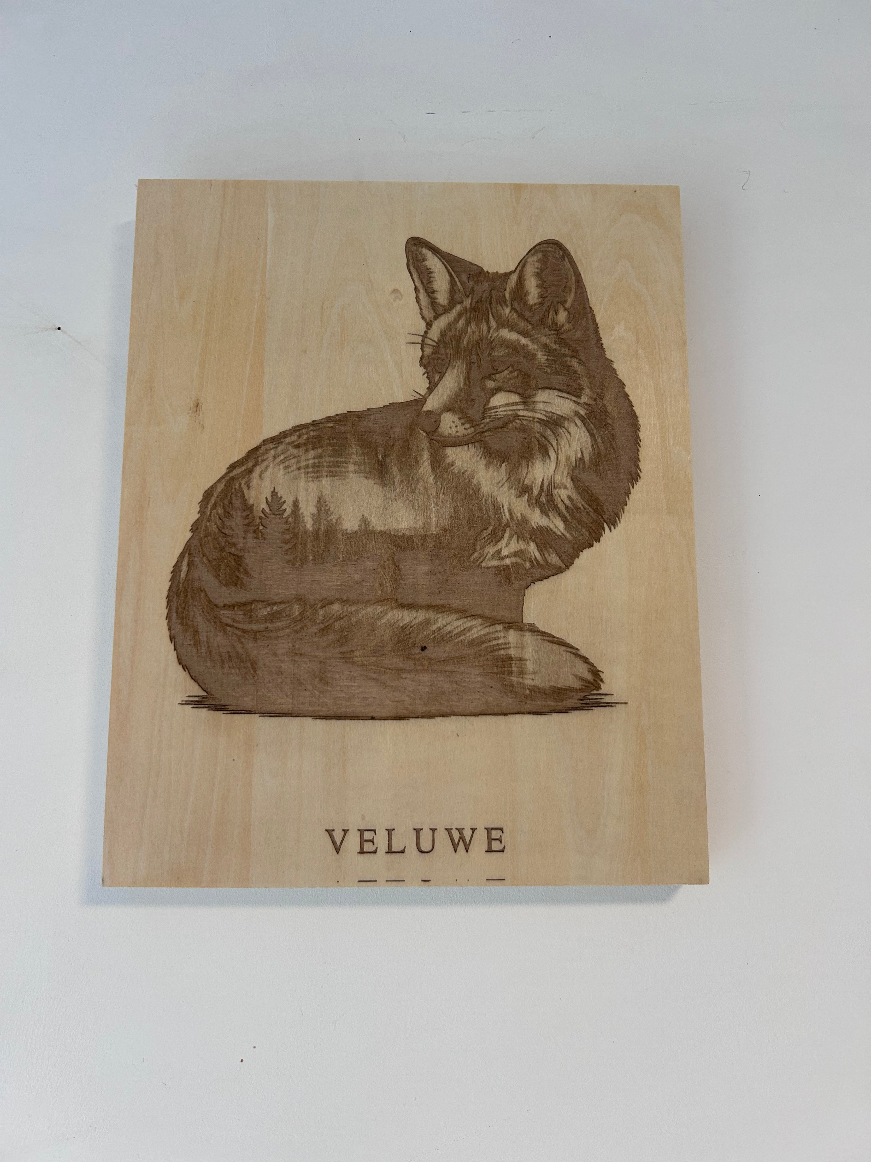 Muurdecoratie vos veluwe series
