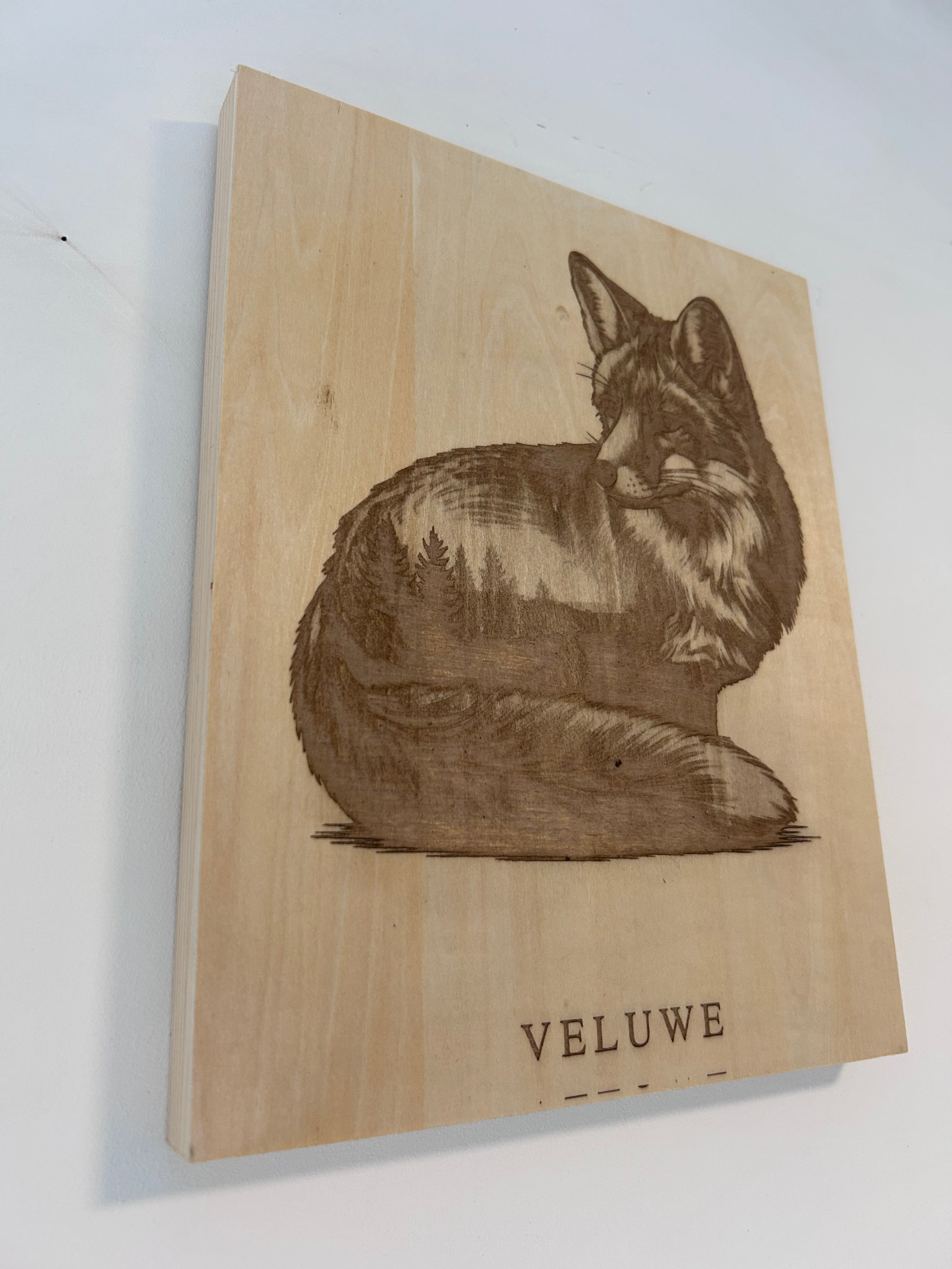 Muurdecoratie vos veluwe series