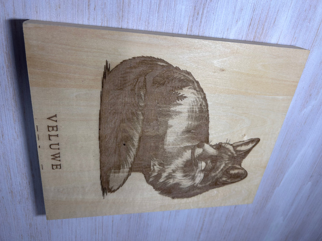 Muurdecoratie vos veluwe series