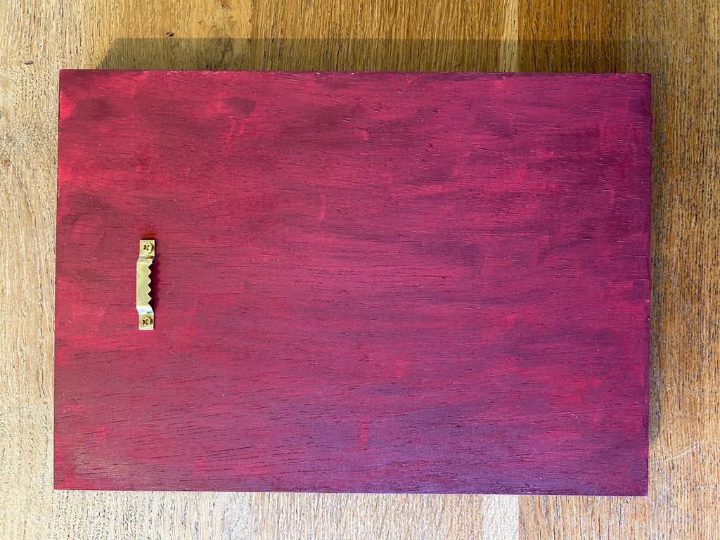 Abstracte golven houten geometrische wanddecoratie