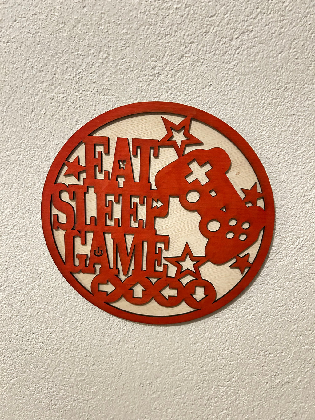 Eet, slaap, game wanddecoratie – decoratie voor gamekamer