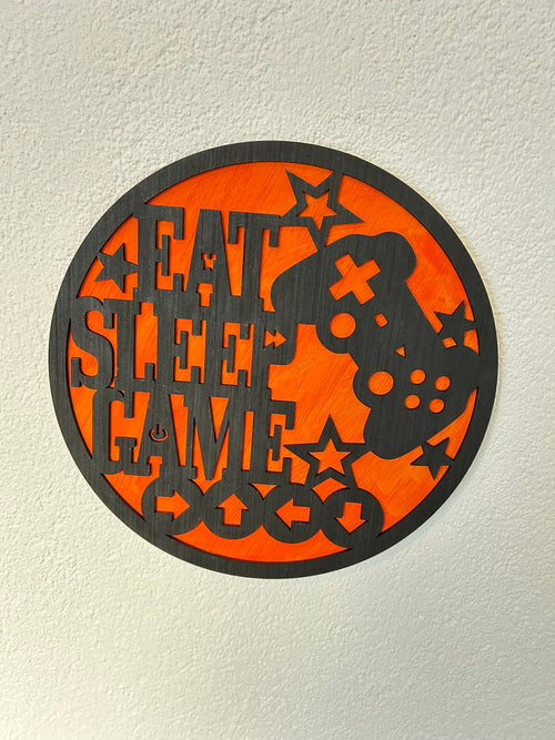 Eet, slaap, game wanddecoratie – decoratie voor gamekamer