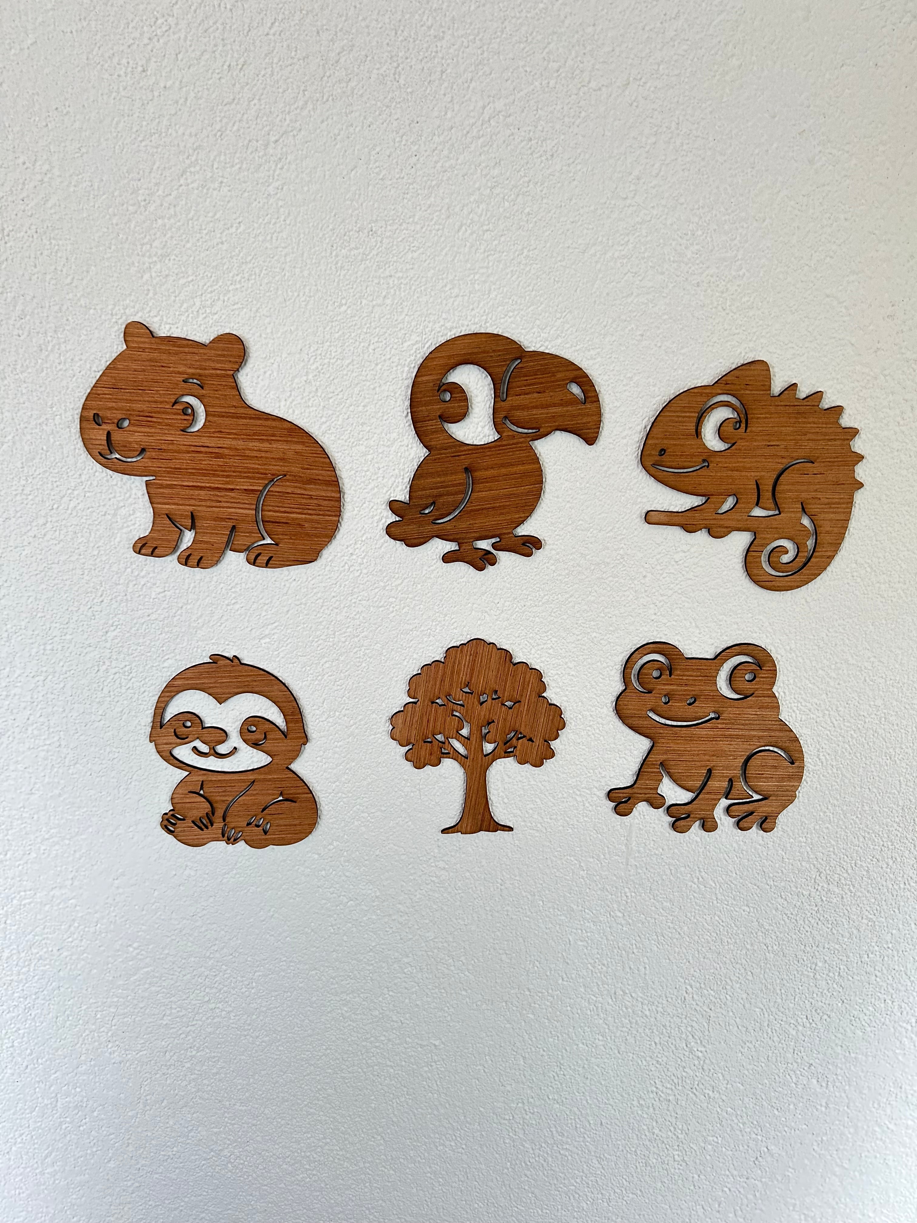Jungle muurdecoratie set