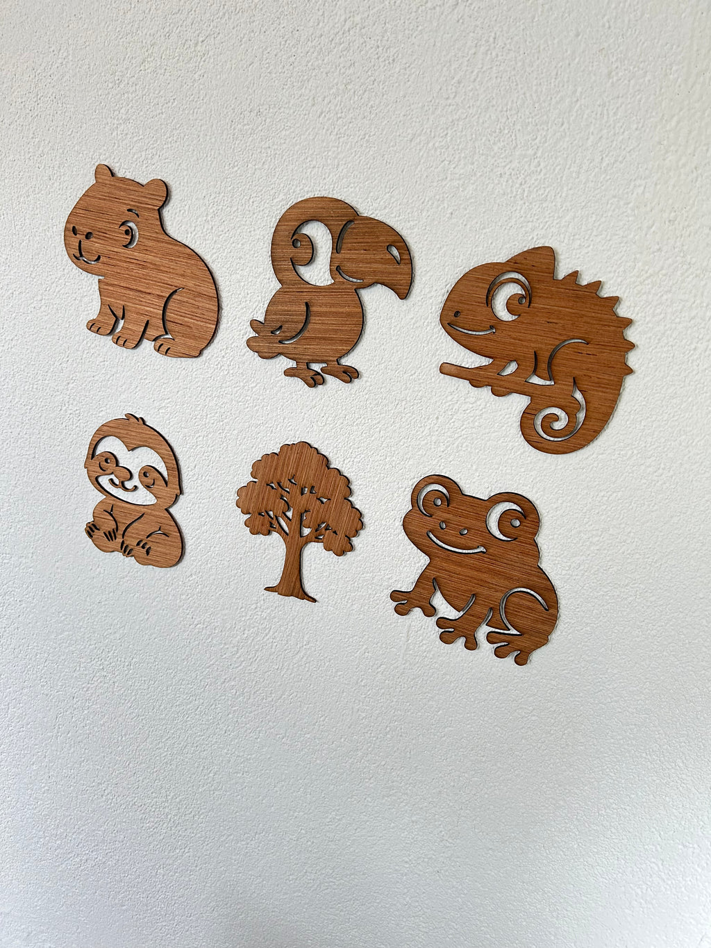 Jungle muurdecoratie set