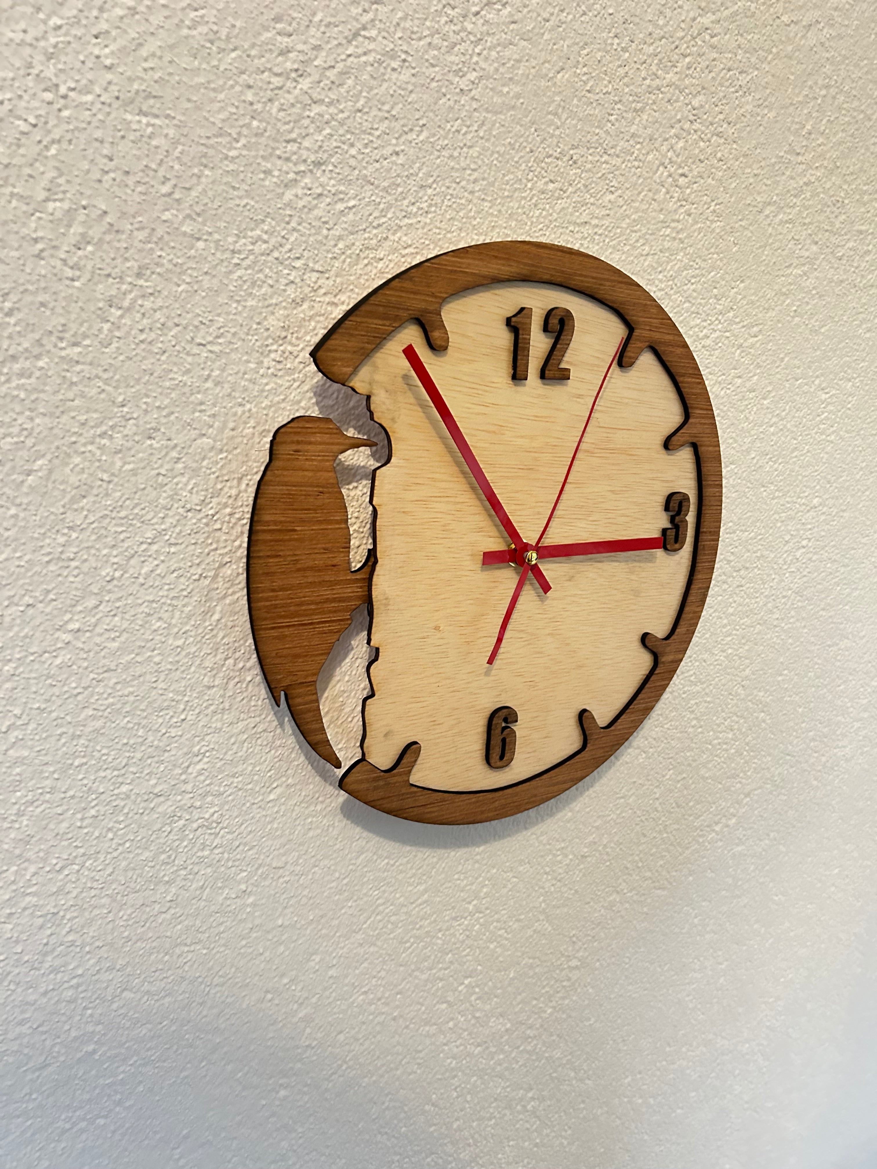 Wandklok – specht design
