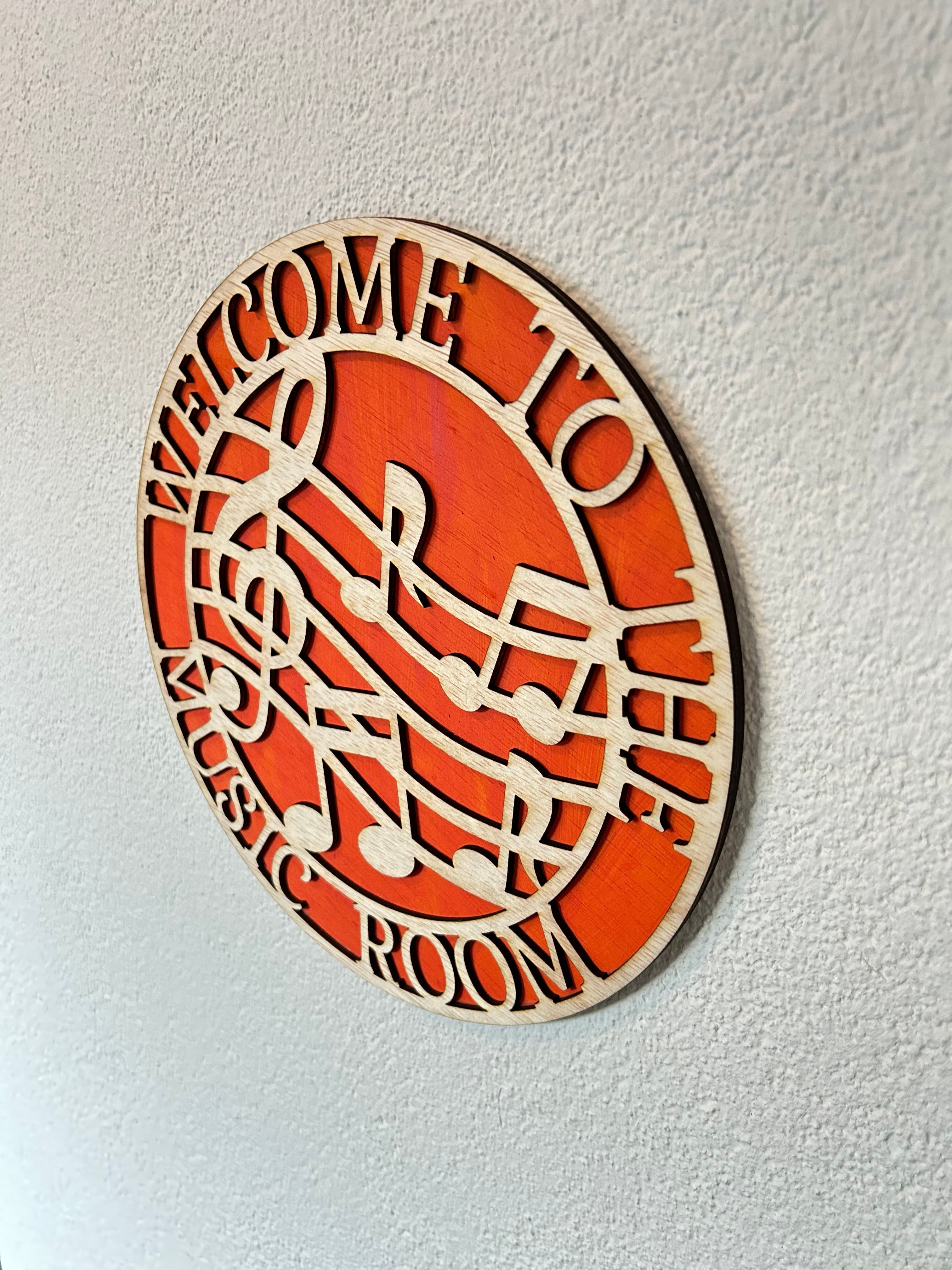 Muziek muurdecoratie