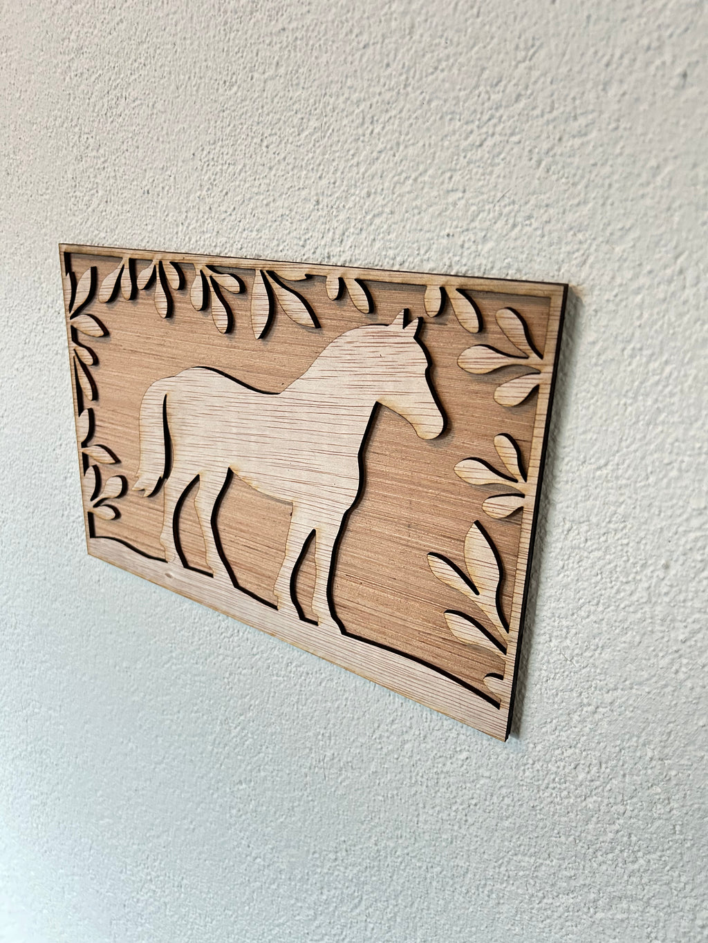 Paard wanddecoratie
