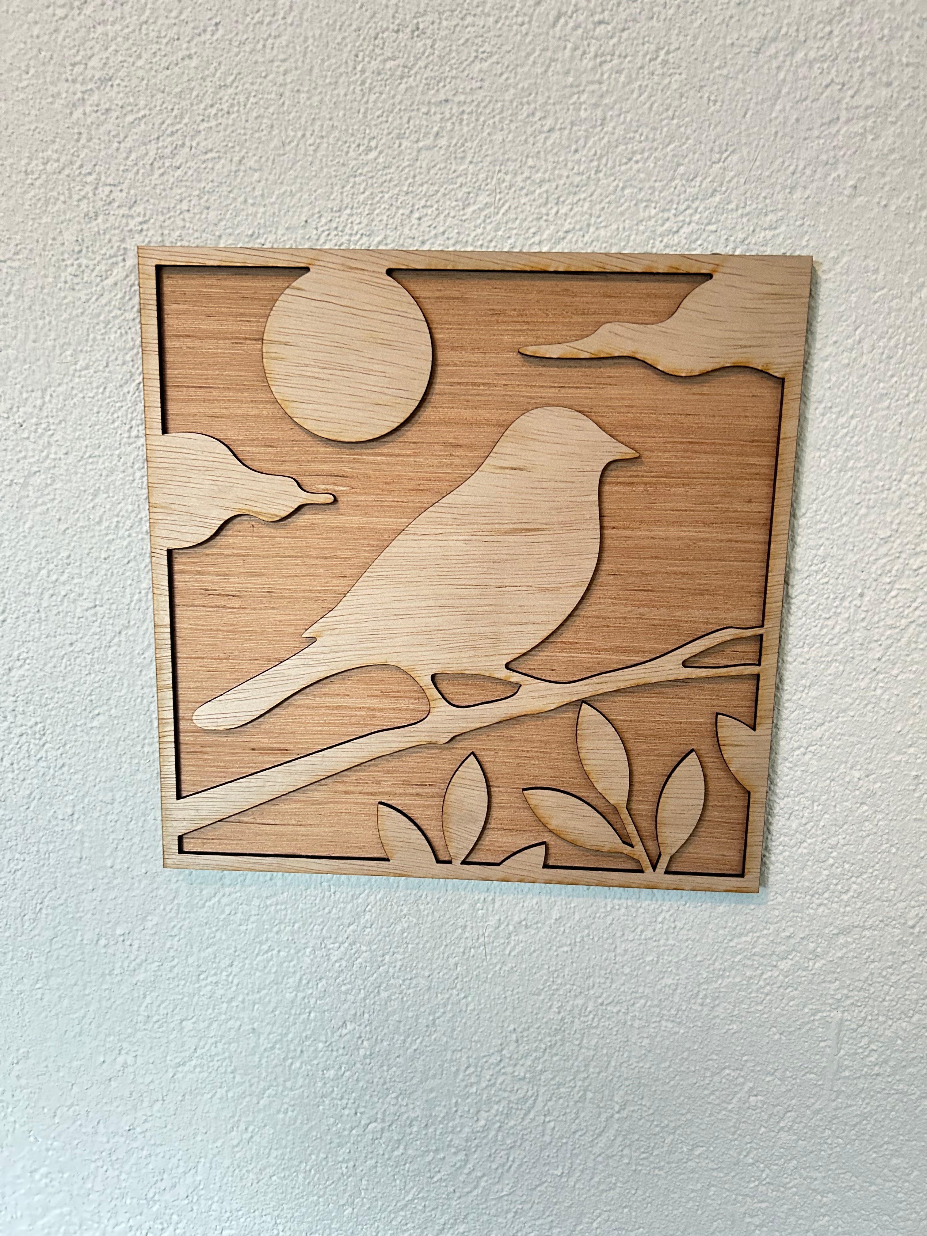 Vogel wanddecoratie