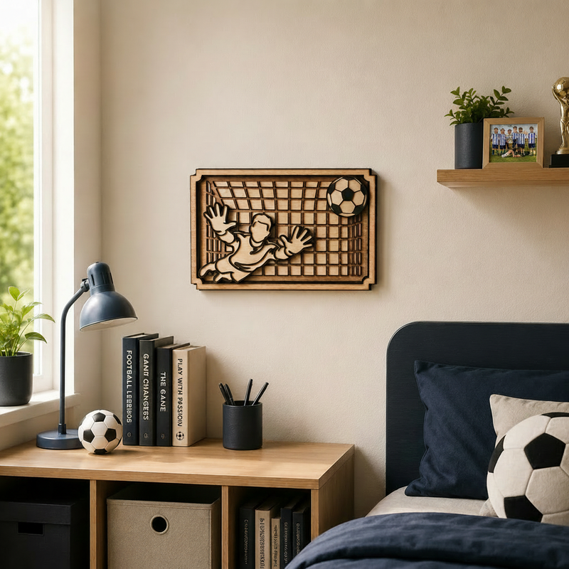 Voetbal keeper wanddecoratie
