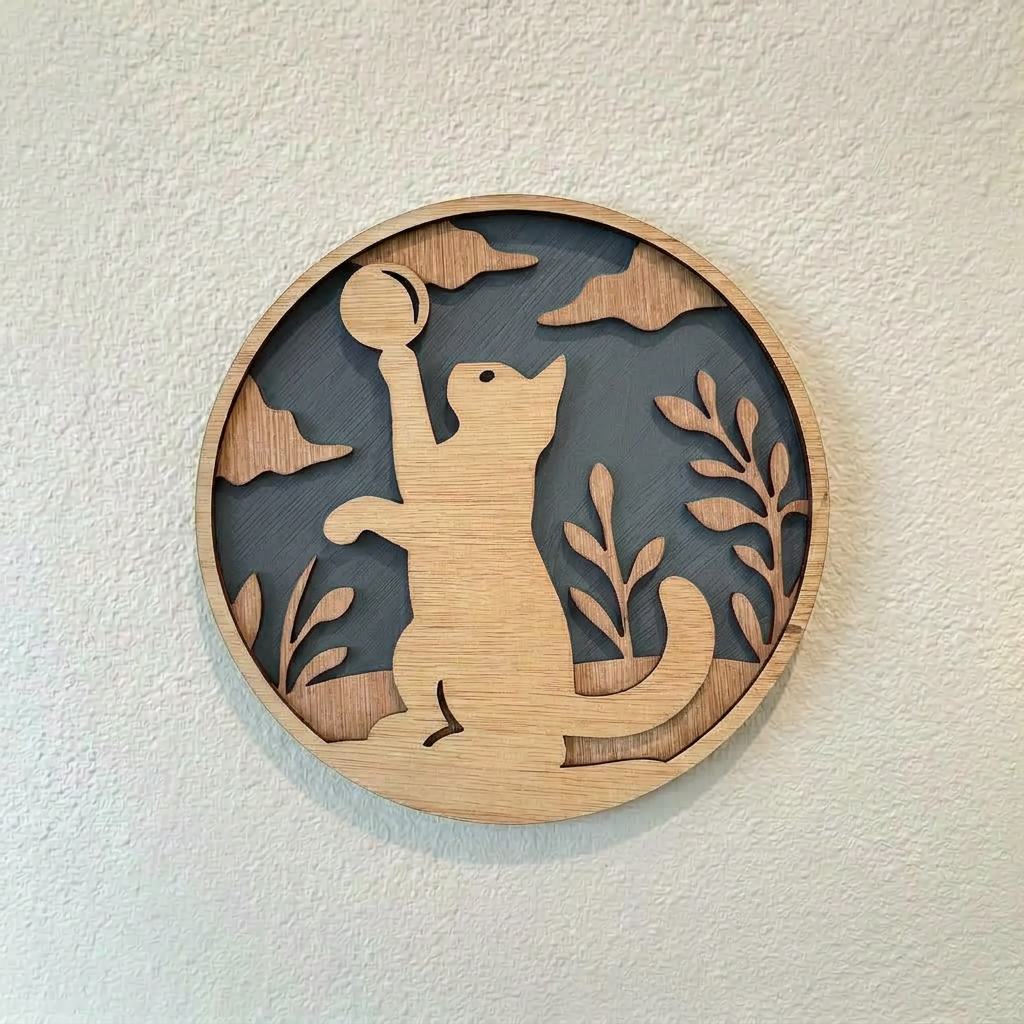 Kat wanddecoratie