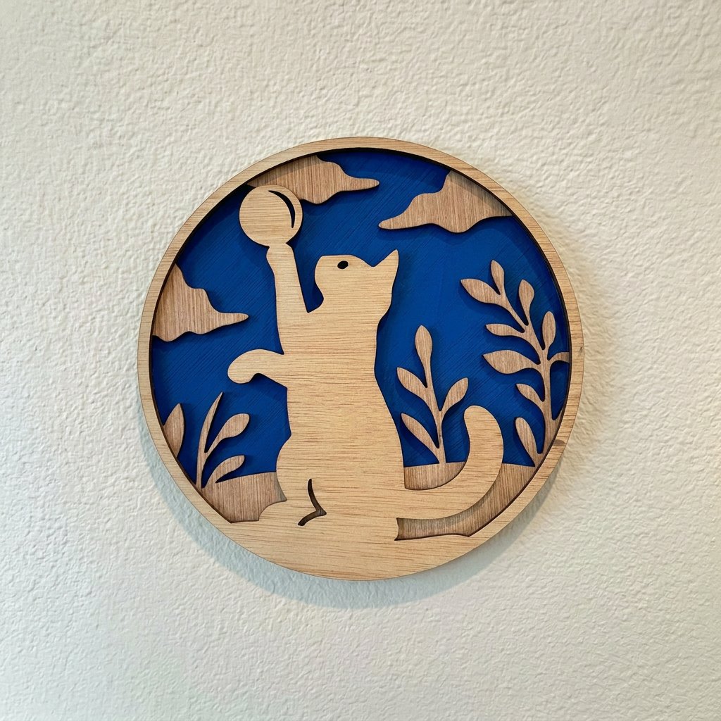 Kat wanddecoratie