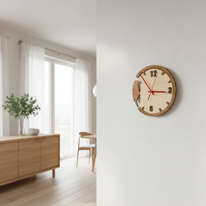 Wandklok – specht design