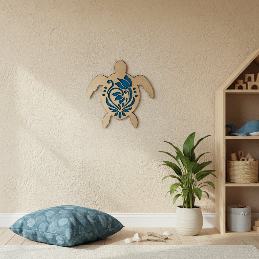 Schildpad muurdecoratie