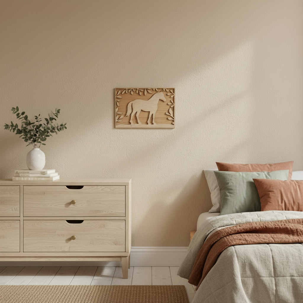 Paard wanddecoratie