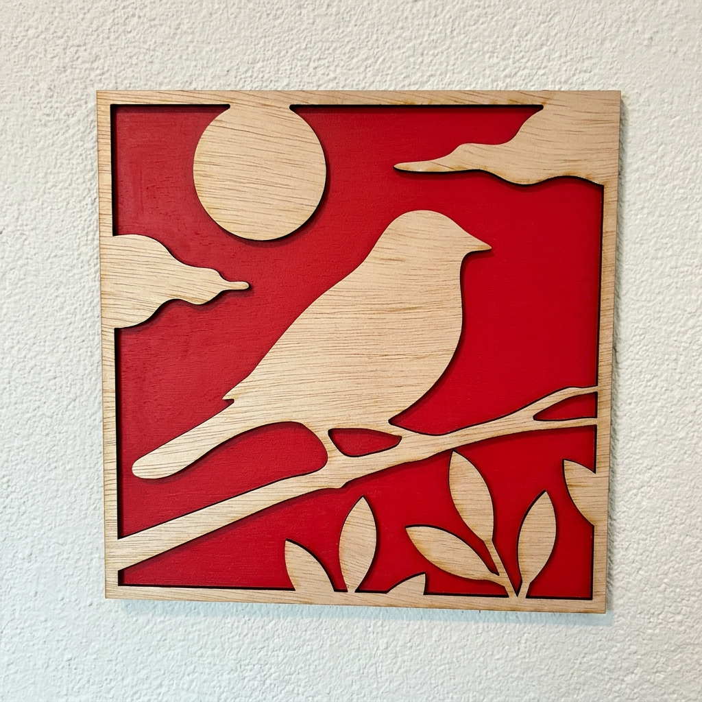 Vogel wanddecoratie