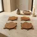 Schildpad onderzetters (set van 4)