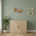Luiaard muurdecoratie – hout