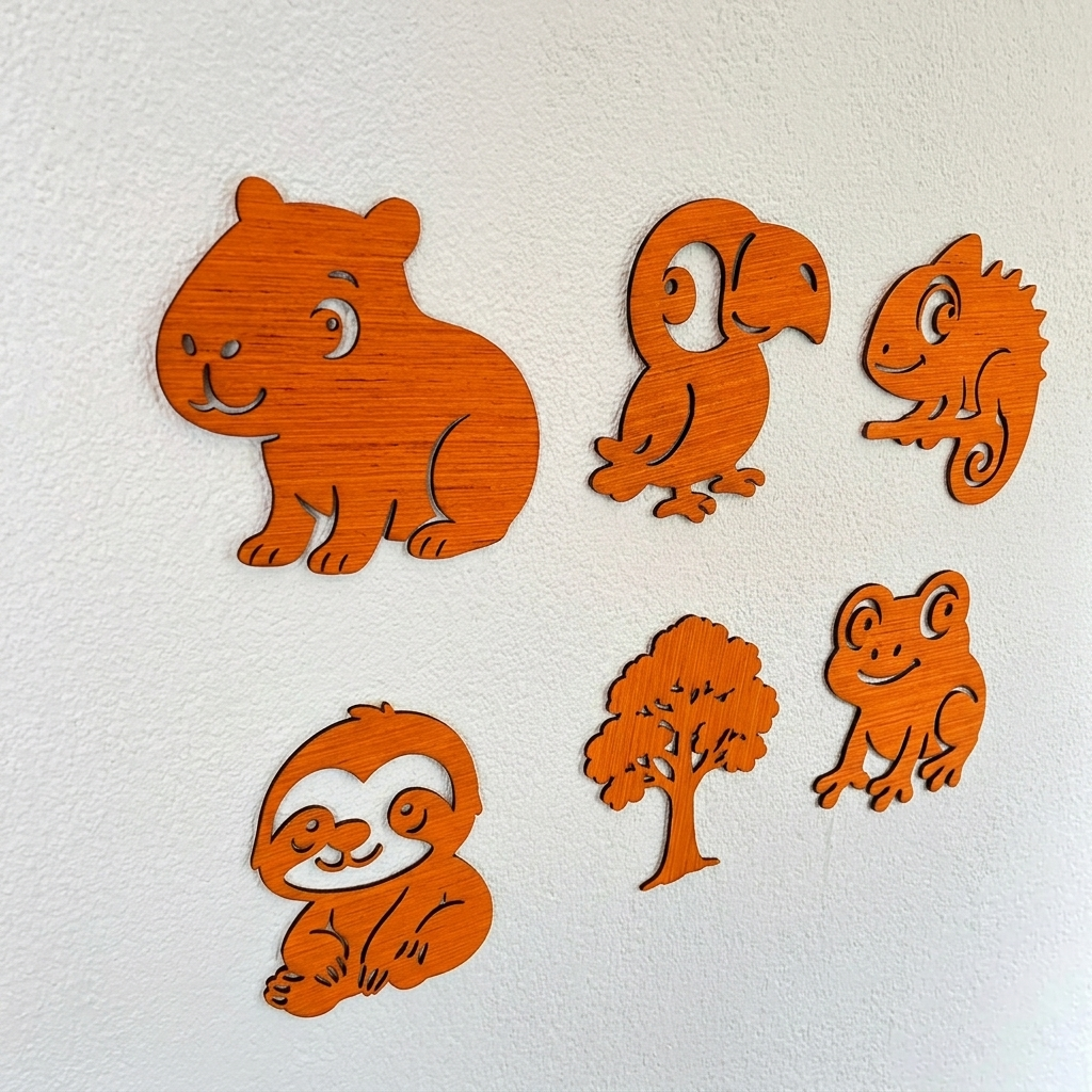 Jungle muurdecoratie set